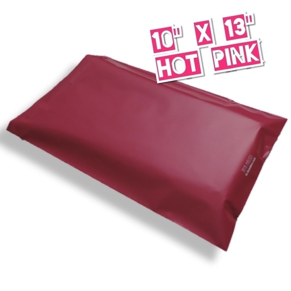 50 Hot Pink 10" x 13" Poly Mailers - Picture 4 of 4